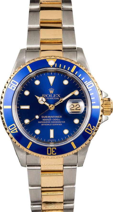 submariner rolex blue face|Rolex Submariner blue two tone.